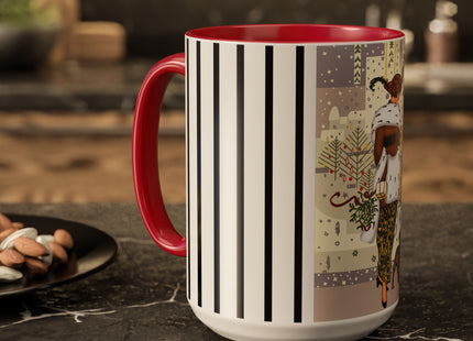 Wrapped in Elegance Colorful Mugs (11oz, 15oz)