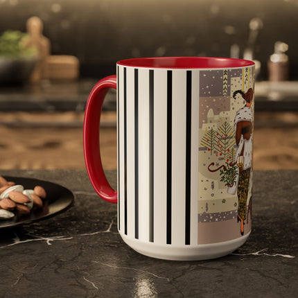 Wrapped in Elegance Colorful Mugs (11oz, 15oz)