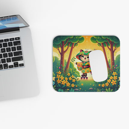 Firefly Dance on Wheels Mouse Pad – Joyful Glow & Playful Movement