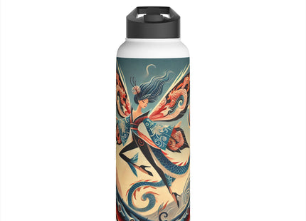 Dragon Fairy of the Temple Stainless Steel Water Bottle, Standard Lid