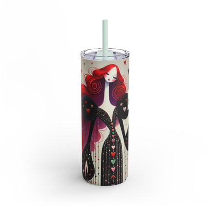 To My Valentine Skinny Matte Tumbler, 20oz