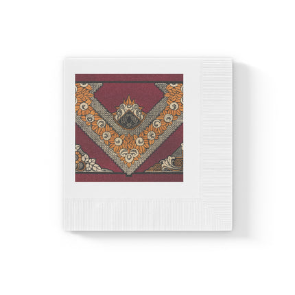 La décoration moderne dans le textile Pl. 12 by Gaston White Coined Napkins