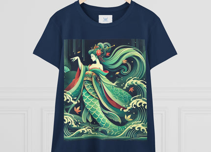 Mermaid Queen Rising from the Deep Women's Midweight Cotton Tee