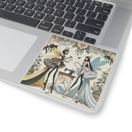🧚✨ The Quiet Work of Fairies Kiss-Cut Sticker – Enchanted Atelier & Gentle Magic