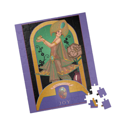 October & Opal, Tourmaline (from the Gem Series) by Sofia Chiostri Puzzle (110, 252, 500-Piece)