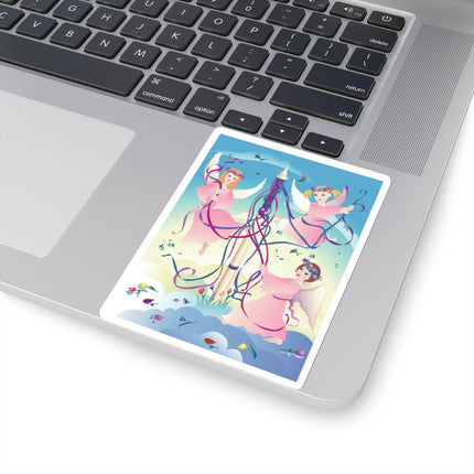 Angelic Revelry Kiss-Cut Stickers (4 Sizes)