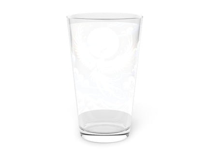 Majestic White Crane Glass, 16oz