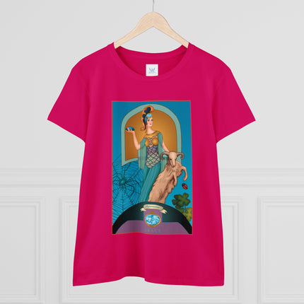 March & Aquamarine (Gem Series) by Sofia Chiostri Women's Midweight Cotton Tee