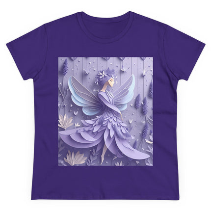 Lavender Fairy Women's Midweight Cotton Tee