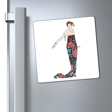 Grande robe du soir (Grand Evening Gown) by George Barbier Magnets (3 Sizes)