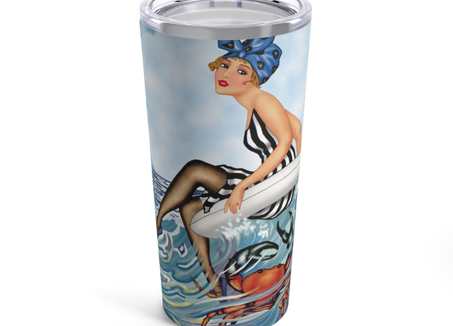 Playful Waves and Fashion Follies Tumbler 20oz