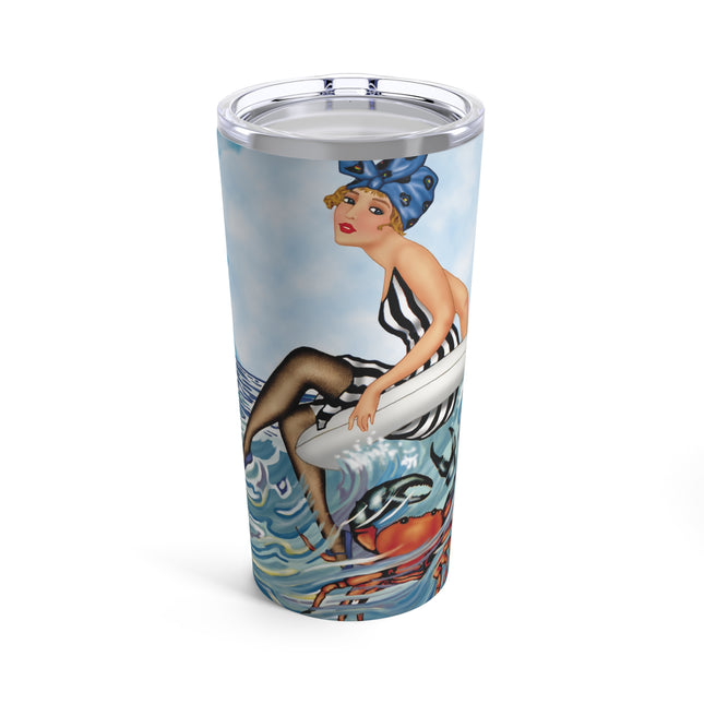 Playful Waves and Fashion Follies Tumbler 20oz