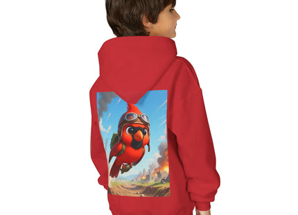 Cardinal Dive Bomber Youth Heavy Blend Hooded Sweatshirt