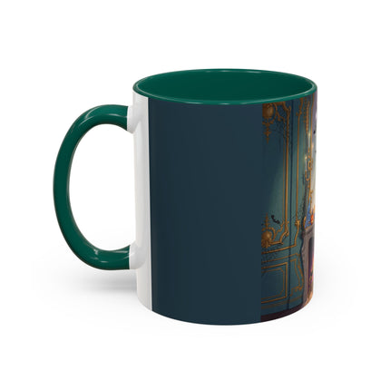 🕯️🎃 The Moonlit Manor Drawing Room Colorful Mug – Elegant Halloween Charm