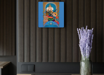 April & Diamond Zodiac Acrylic Wall Clock