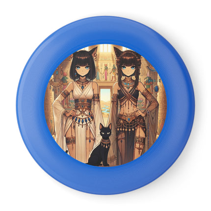Egyptian Priestess Cats Wham-O Frisbee – Sacred Guardians & Desert Power