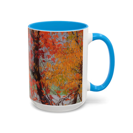 Autumn leaves by Edward Okuń Colorful Mugs (11oz, 15oz)
