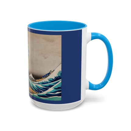 The Great Wave off Kanagawa by Katsushika Hokusai Colorful Mugs (11oz, 15oz)