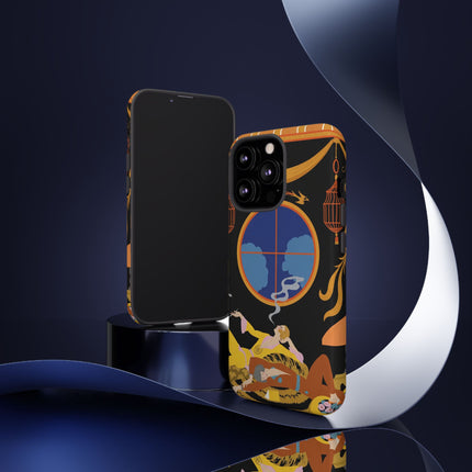 Art Deco Lounge Phone Case – Opulent Smoke & Timeless Glamour