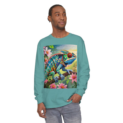 Camouflage Chameleon Long Sleeve T-Shirt
