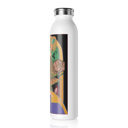 October & Opal, Tourmaline (from the Gem Series) by Sofia Chiostri Slim Water Bottle