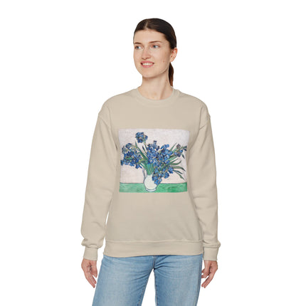 Irises by Vincent Van Gogh Heavy Blend™ Crewneck Sweatshirt