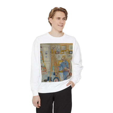 The Skeleton Painter by James Ensor Garment-Dyed Sweatshirt