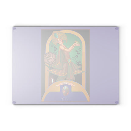October & Opal, Tourmaline Zodiac Glass Cutting Board