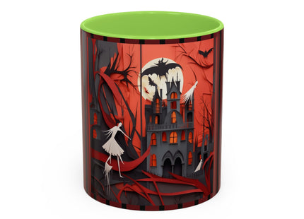 Halloween Night Scene Colorful Mugs (11oz, 15oz)