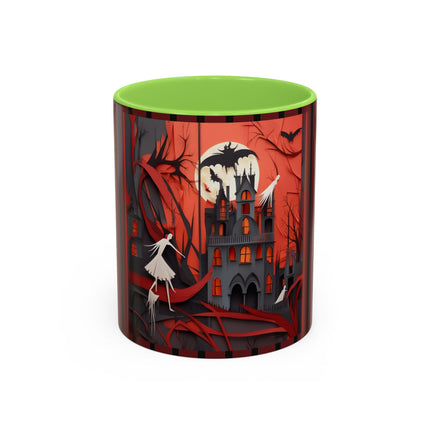 Halloween Night Scene Colorful Mugs (11oz, 15oz)