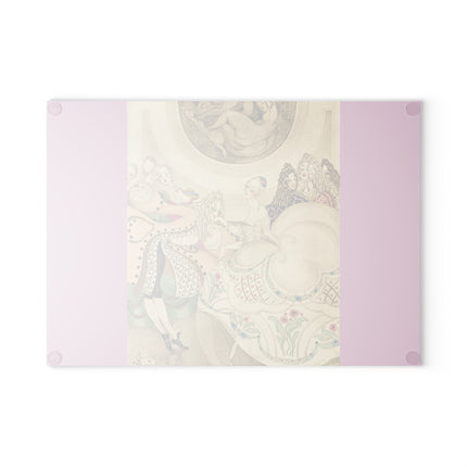 Sur talons rouges (On Red Heels) pl 01 by Gerda Wegener Glass Cutting Board