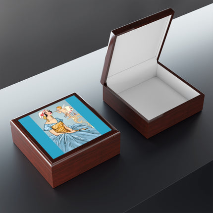 The Enchanting Painter: A Fairy's Artistic Touch Jewelry Box