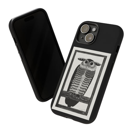 Horned Owl by Samuel Jessurun de Mesquita Phone Cases