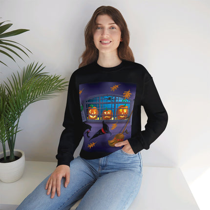 Whimsical Halloween Mischief Unisex Heavy Blend™ Crewneck Sweatshirt