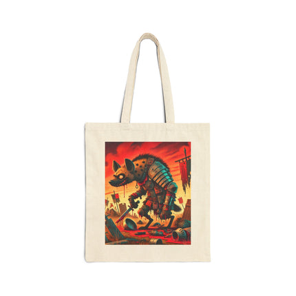 The Cunning Scavenger Cotton Canvas Tote Bag – Grit, Wit & Relentless Survival