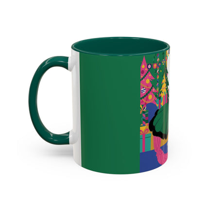 🎄🎁 The Emerald Christmas Belle Colorful Mug – Colorful Holiday Fashion Fantasy