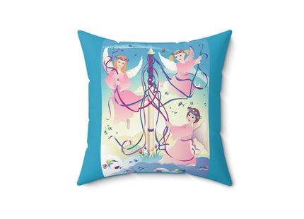 Angelic Revelry Spun Polyester Square Pillow