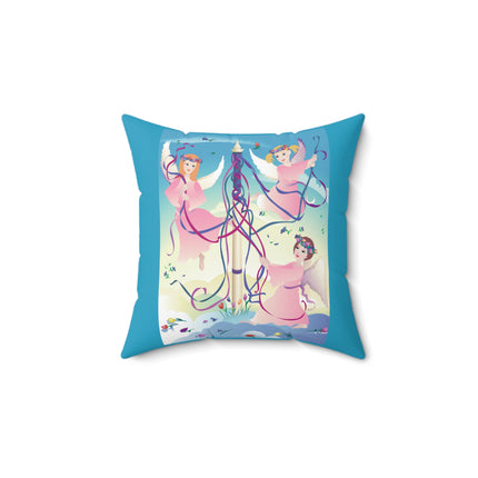 Angelic Revelry Spun Polyester Square Pillow