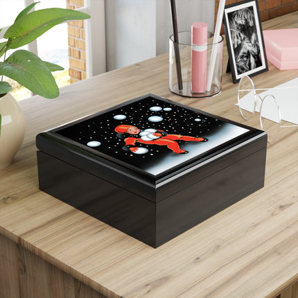 Festive Snowball Jewelry Box