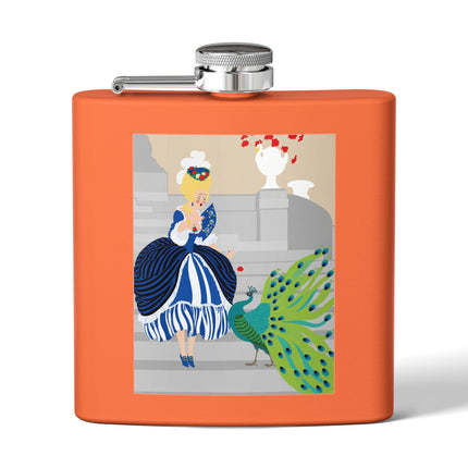 Peacock Courtesan Flask – Whimsical Elegance & Royal Splendor