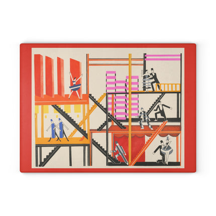 Maquettes de Théatre 4 by Alexandra Exter Glass Cutting Board