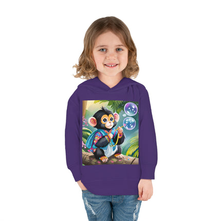 Bubble Magic in the Jungle Toddler Pullover Fleece Hoodie