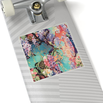Golden Wisteria Symphony Kiss-Cut Stickers (4 Sizes)