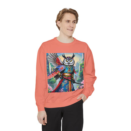Cyberpunk Samurai Owl Sweatshirt