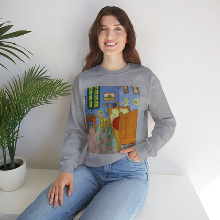 The Bedroom by Vincent van Gogh Heavy Blend™ Crewneck Sweatshirt