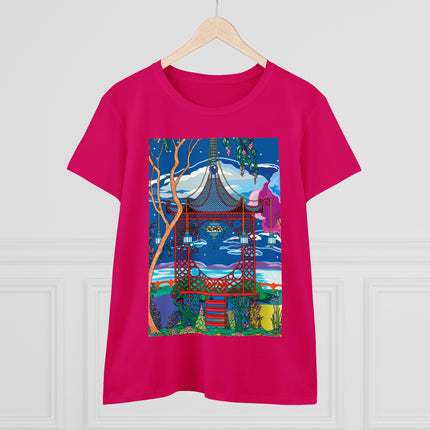 Serene Splendor Women's Midweight Cotton Tee