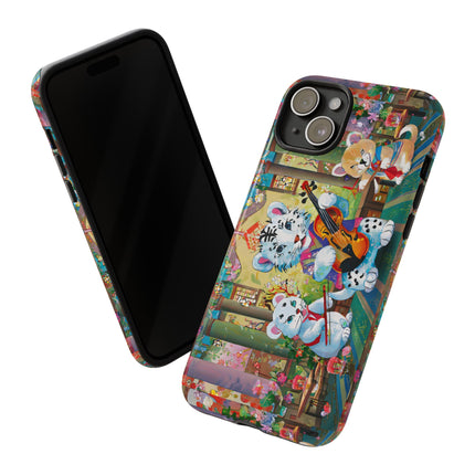 Melodies of the Snow Lion Cub Phone Cases