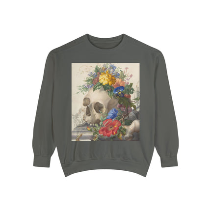 Vanitas Still Life by Herman Henstenburgh Garment-Dyed Sweatshirt