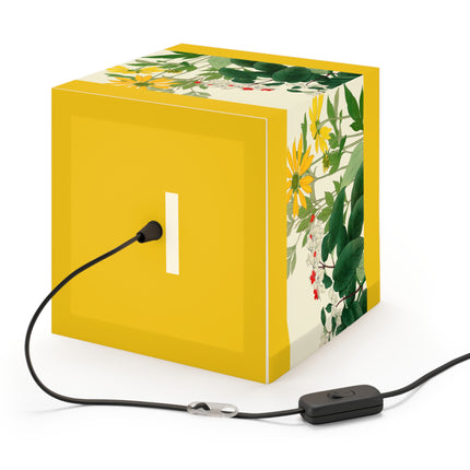 Clerodendrum & Rudbeckia by Tanigami Kônan Light Cube Lamp