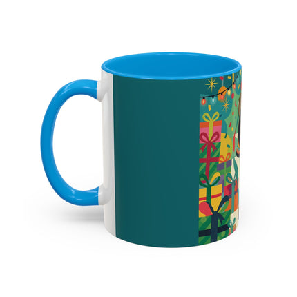 🎄✨ The Lady Of The Christmas Ornament Colorful Mug – Art Deco Holiday Fantasy